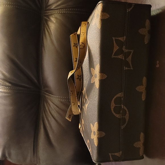 ON THE GO TOTE BAG OTG 2 TONE BROWN BAG - Picture 5 of 11